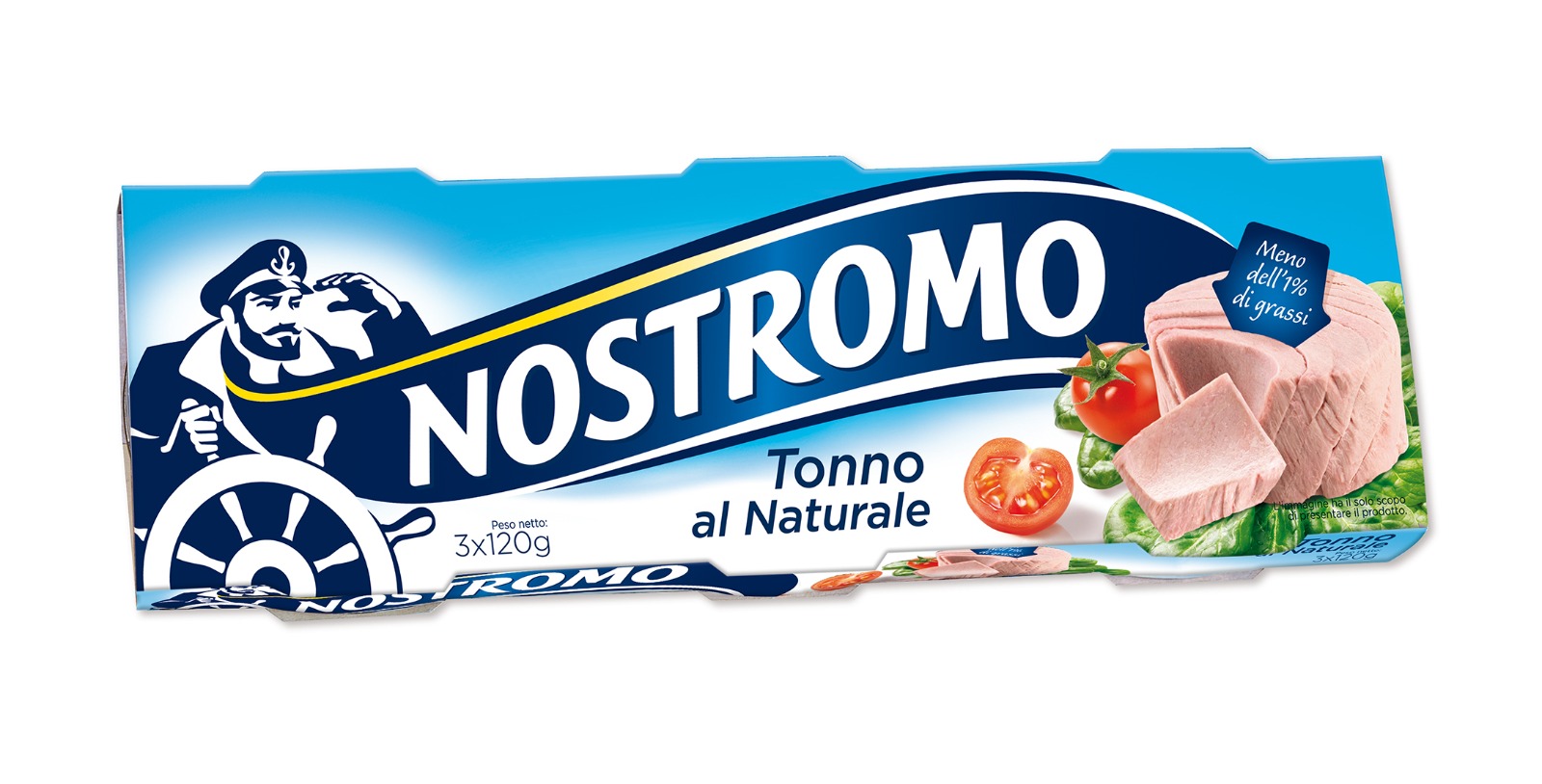 Nostromo 船長牌 - 鹽水浸吞拿魚120g x 3罐裝